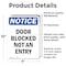 Signmission Door Blocked Not An Entry, 7 in W x Rectangle, Vinyl Decal OS-2PACK-NS-D-710-V-11472 - alternate 3